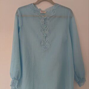 Rare Vintage Emilio Pucci for Formfit Rogers Nightgown Tunic Top; Size Medium